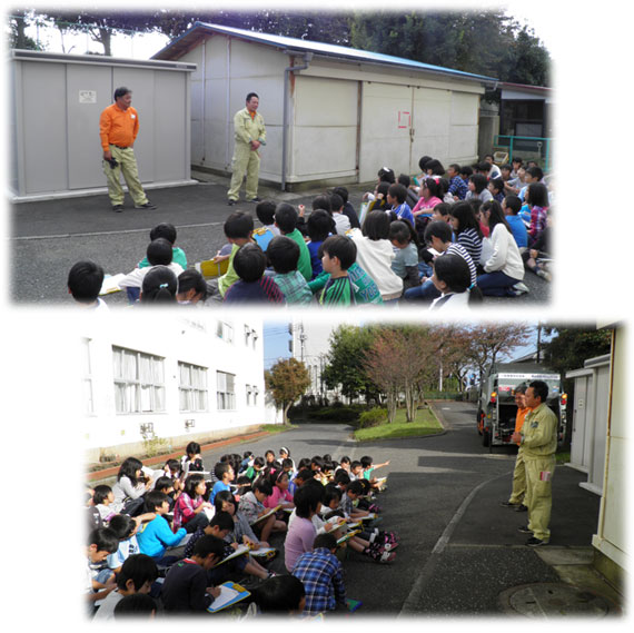 子どもたちの見学